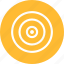 aim, bullseye, efficiency, goal, marketing, objective, yellow 