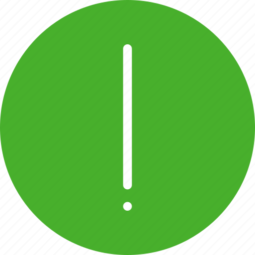Alert, caution, danger, error, exclamation, green icon - Download on Iconfinder