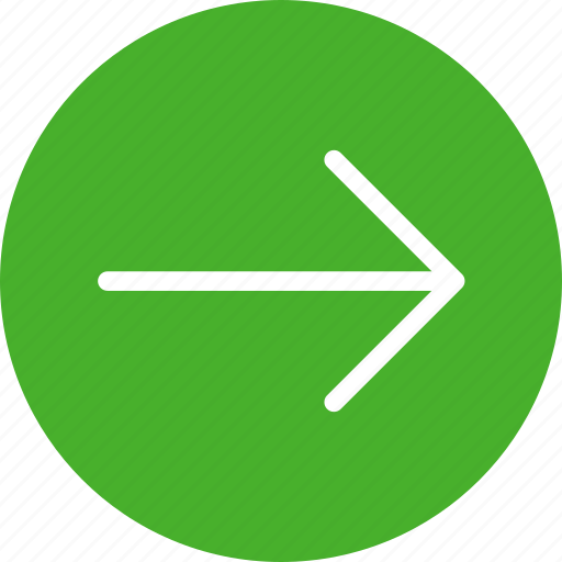Arrow, circle, east, forward, green, next, right icon - Download on Iconfinder