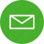 circle, email, green, letter, mail, message, messages 