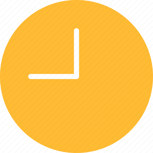 Circle, clock, time, timing, watch, yellow icon - Download on Iconfinder
