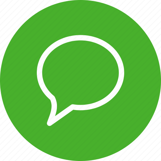 Chat, chatting, circle, comment, green, message icon - Download on Iconfinder