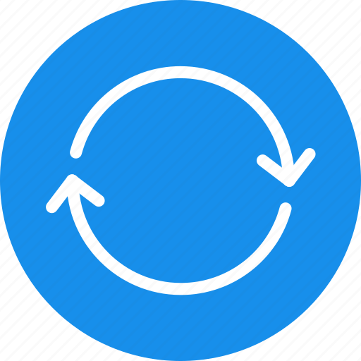 Arrows, blue, circle, refresh, reload, sync icon - Download on Iconfinder