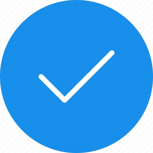 Accept, blue, check, circle, ok, success icon - Download on Iconfinder