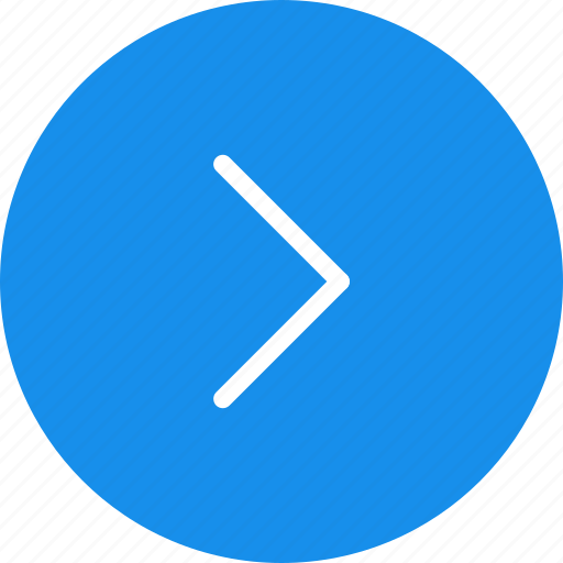 Arrow, arrows, blue, circle, direction, next, right icon - Download on Iconfinder