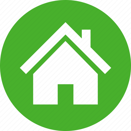 Building, circle, estate, green, home, house, real icon - Download on Iconfinder