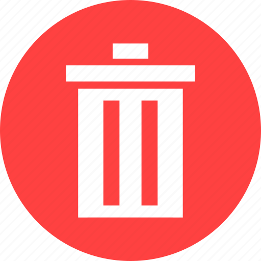 Circle, delete, garbage, recycle, red, rubbish icon - Download on Iconfinder