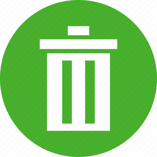 Circle, delete, garbage, green, recycle, rubbish icon - Download on Iconfinder