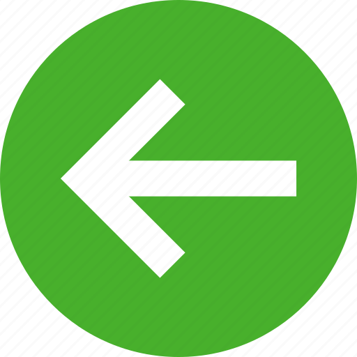 Arrow, circle, direction, green, left, previous, west icon - Download on Iconfinder