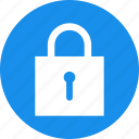 blue, circle, lock, privacy, safe, secure, security