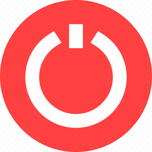Circle, close, exit, off, power, red icon - Download on Iconfinder