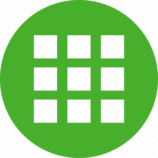 Circle, collection, gallery, green, inventory, menu icon - Download on Iconfinder
