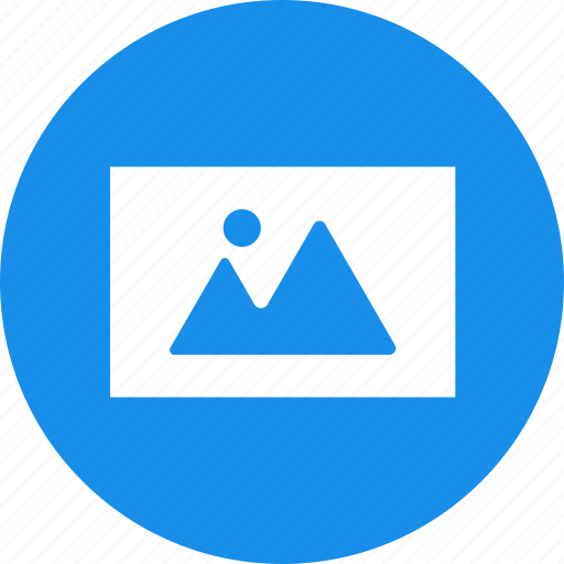 Blue, circle, image, landscape, photo, photography icon - Download on Iconfinder