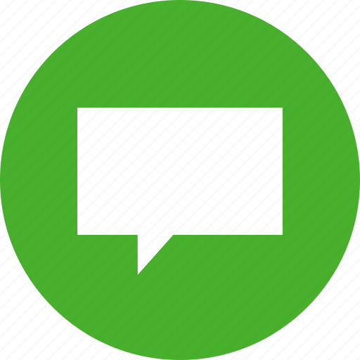 Chat, chatting, circle, comment, green, message icon - Download on Iconfinder
