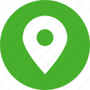 address, circle, green, location, map, marker