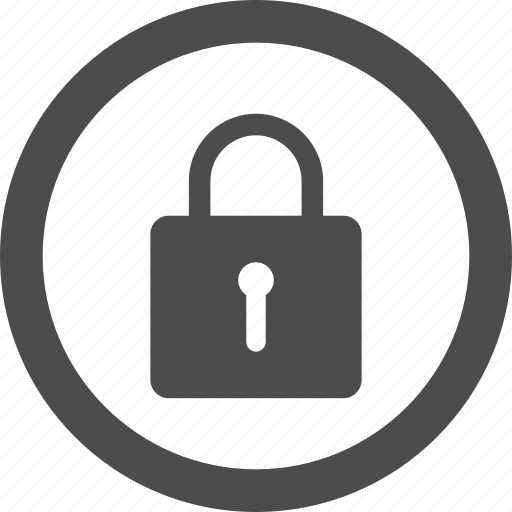 Circle, lock, privacy, safe, secure, security icon - Download on Iconfinder