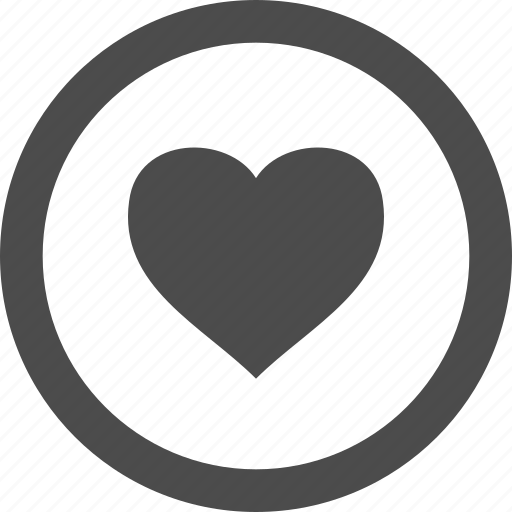 Circle, dating, favorite, heart, like, love icon - Download on Iconfinder