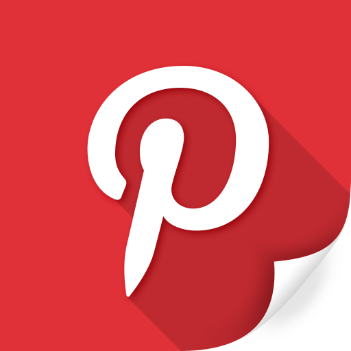 Pinterest, logo, money, network, percentage, red, square icon - Free download