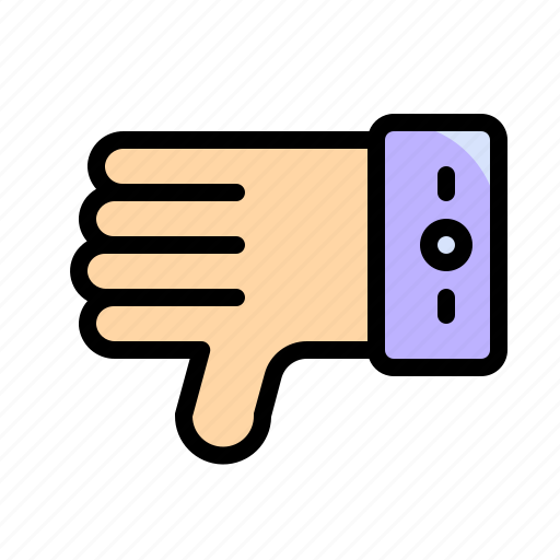 Hand, hands, gestures, finger, dislike, touch icon - Download on Iconfinder