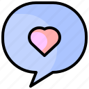 message, like, heart, chat, likes, love