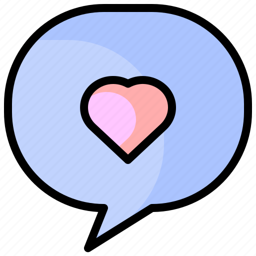 Message, like, heart, chat, likes, love icon - Download on Iconfinder