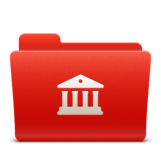 Red, soda, library, folder, new icon - Free download