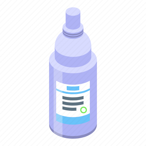 Softener, spray, bottle, isometric icon - Download on Iconfinder
