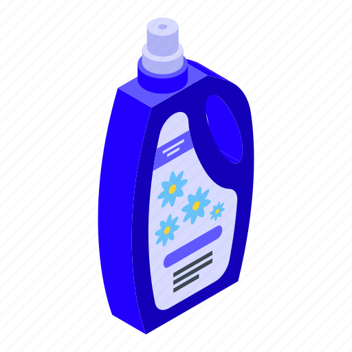 Softener, antibacterial, isometric icon - Download on Iconfinder
