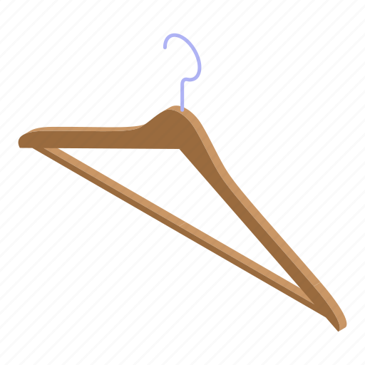 Clothes, hanger, isometric icon - Download on Iconfinder