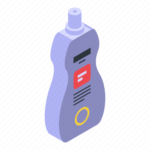 Softener, bottle, isometric icon - Download on Iconfinder