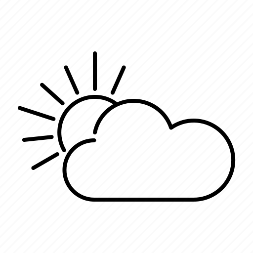 Climate, cloud, meteorology, partially cloudy, sun, sunshine, weather icon - Download on Iconfinder