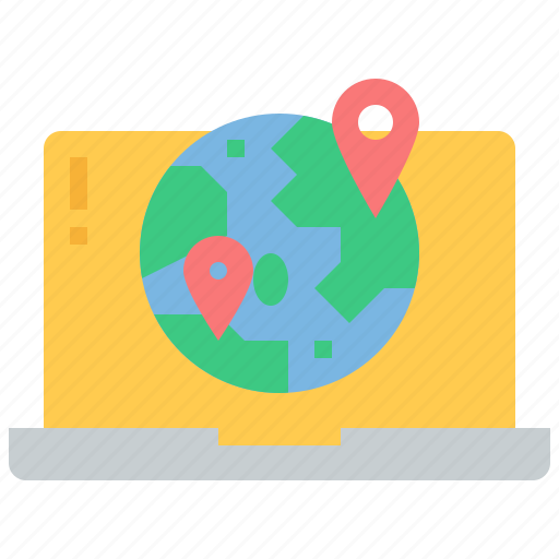 Map, location, tracking, pin, placeholder, worldwide, global icon - Download on Iconfinder