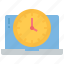 clock, time, date, software, computer, device, app 