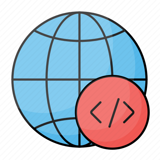 Globe, coding, online, programming, business icon - Download on Iconfinder