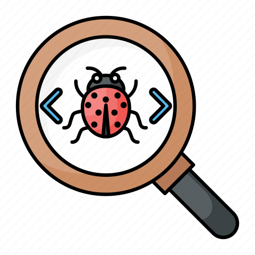 Bug, error, finding, debugging, antivirus, coding bug, search icon - Download on Iconfinder