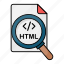 html, file, coding, programming, search, extension, language review 