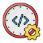 timed, code, timer, coding, programming, settings 
