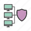 antivirus, cloud, digital, network, protection, security, shield 
