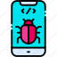bug, smartphone, testing, seo, and, web, insect, technology 