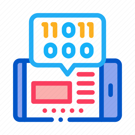 Analysis, app, binary, code, phone, software, testing icon - Download on Iconfinder