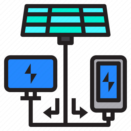 Computer, mobile, panel, smartphone, solar icon - Download on Iconfinder