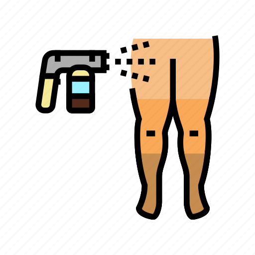 Leg, tan, paint, solarium, salon, tanning icon - Download on Iconfinder