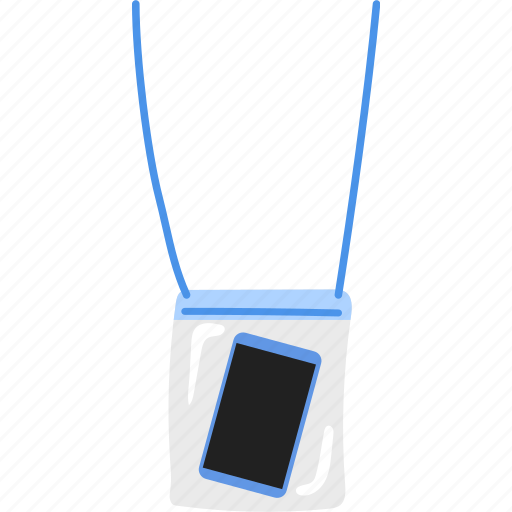 Zip, lock, bag, water, resistant, phone icon - Download on Iconfinder
