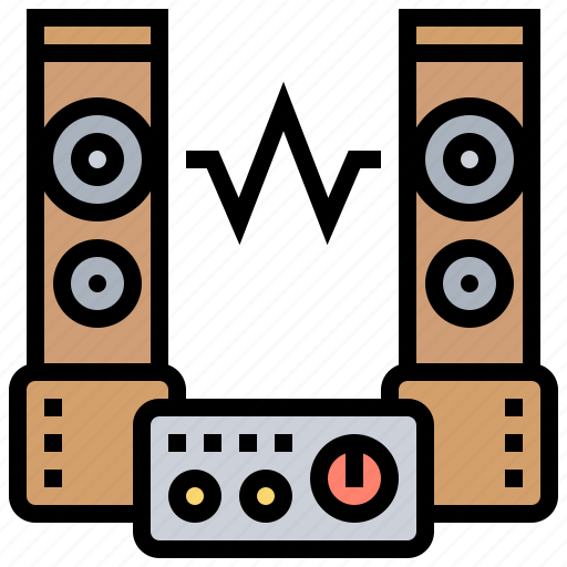 Absolute, phase, speaker, stereo, waveform icon - Download on Iconfinder