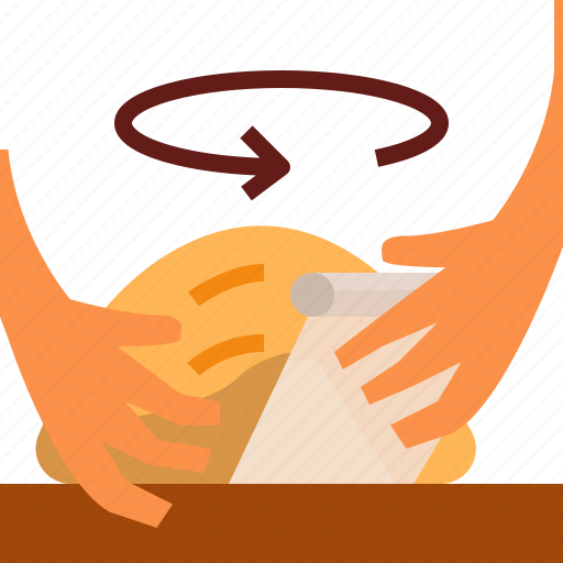 Bread, hand, loaf, shape icon - Download on Iconfinder
