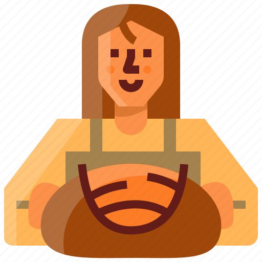 Avatar, baker, bread, sourdough, woman icon - Download on Iconfinder