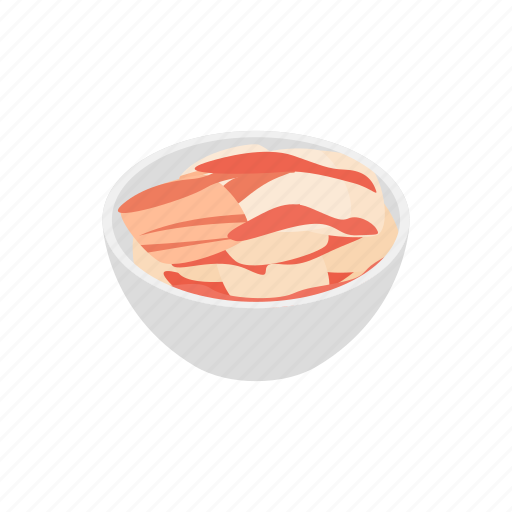 Bowl, fillet, fish, food, isometric, salmon, steak icon - Download on Iconfinder