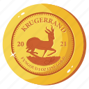 krugerrand, krugerrand coin, gold coin, currency, kruger coin