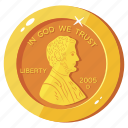 penny coin, penny, liberty penny, one cent, currency