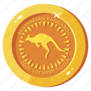 kangaroo coin, gold kangaroo, gold coin, money, currency